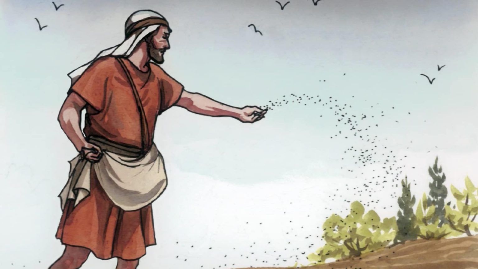 The Parable of the Sower of Matthew from the Bible